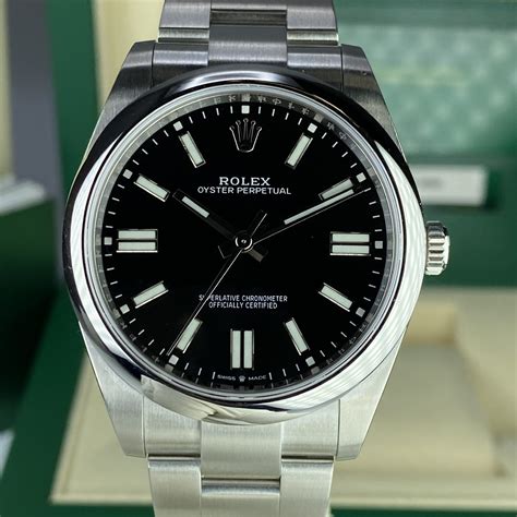 rolex oyster perpetual price black